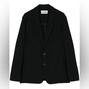 Attachment Men’s Black Single Breasted Blazer Luxury Japanese Craftsmanship JP3